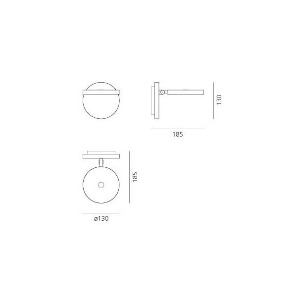 Настенный светильник Artemide Demetra 1730050A Настенный светильник Artemide Demetra 1730050A