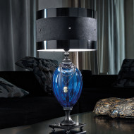 Настольная лампа Euroluce Audrey LG1 Cromo Blue Настольная лампа Euroluce Audrey LG1 Cromo Blue