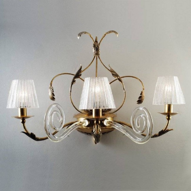 Бра Masca Corinto 1841/A3 Oro argento / Glass 539 Бра Masca Corinto 1841/A3 Oro argento / Glass 539