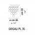 Потолочный светильник Vistosi Giogali PL 35 E14 CR/TR CR Потолочный светильник Vistosi Giogali PL 35 E14 CR/TR CR