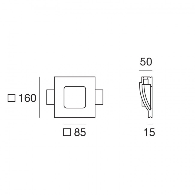 Встраиваемый светильник Linea Light Gypsum 60814N00 Встраиваемый светильник Linea Light Gypsum 60814N00