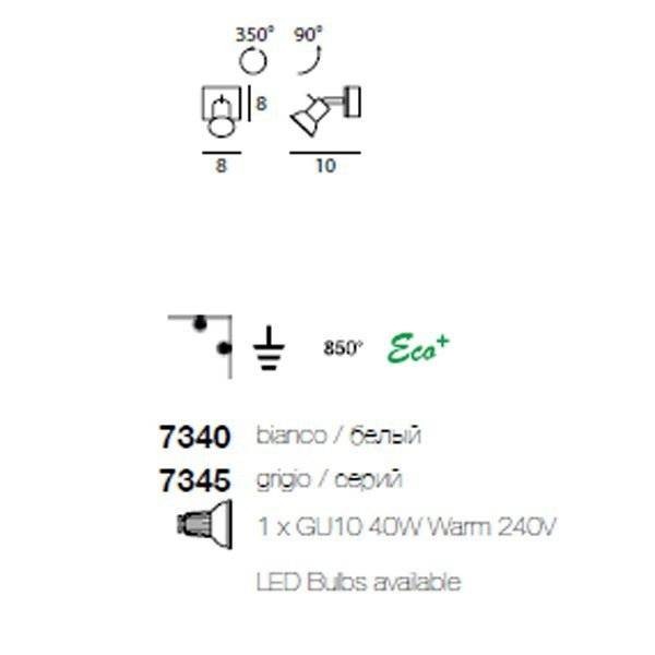 Cпот (точечный светильник) Linea Light Spotty 7345 Cпот (точечный светильник) Linea Light Spotty 7345
