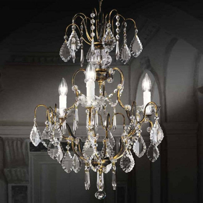 Люстра Beby Group Old style 3325/3 Black gold HALF CUT