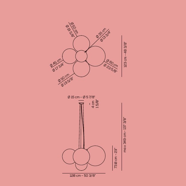 Подвесной светильник Axo Light Cloudy SP BC XX Подвесной светильник Axo Light Cloudy SP BC XX