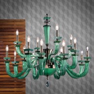 Люстра Euroluce Desiderio L8+4+4 Green Люстра Euroluce Desiderio L8+4+4 Green
