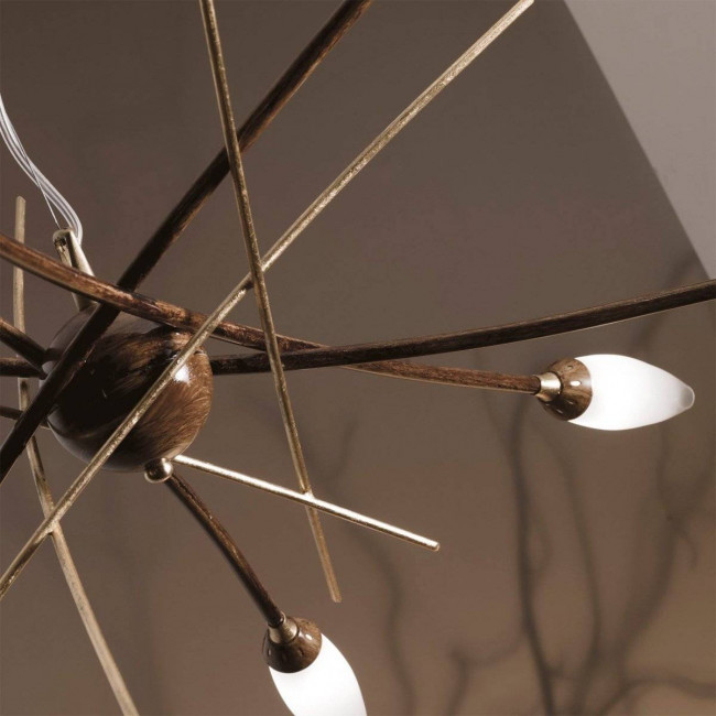 Люстра Masca Shanghai 1870/8 Brownies oro / Glass 591 Люстра Masca Shanghai 1870/8 Brownies oro / Glass 591