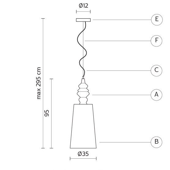 Подвесной светильник Karman Ali E Baba SE617BC