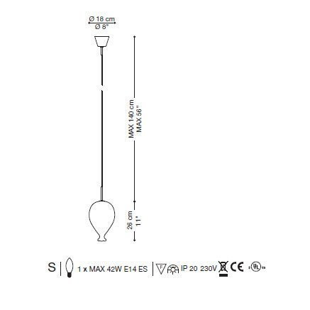 Подвесной светильник La Murrina Balloon S DY-3S Подвесной светильник La Murrina Balloon S DY-3S