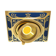 Встраиваемый спот (точечный светильник) FEDE Lighting Smalto Italiano SS Square FD1024AZEN Встраиваемый спот (точечный светильник) FEDE Lighting Smalto Italiano SS Square FD1024AZEN