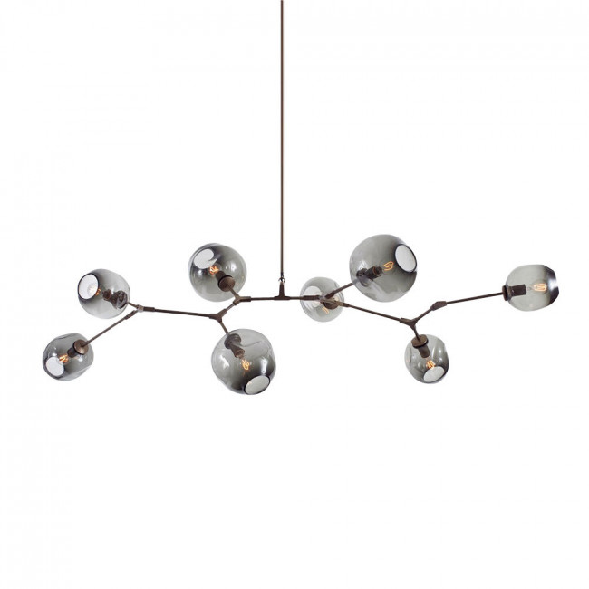 Люстра DeLight Collection Bubble 8 black/smoky 7058/8 black/smoky Люстра DeLight Collection Bubble 8 black/smoky 7058/8 black/smoky