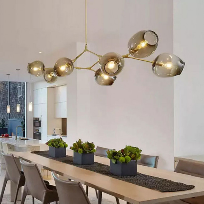 Люстра DeLight Collection Bubble 8 black/smoky 7058/8 black/smoky Люстра DeLight Collection Bubble 8 black/smoky 7058/8 black/smoky