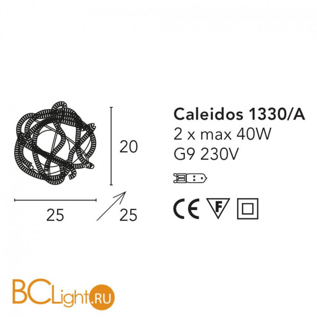 Настенный светильник Bellart Caleidos 1330/A 05 Настенный светильник Bellart Caleidos 1330/A 05
