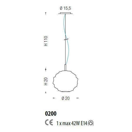 Подвесной светильник Sylcom Emisphera 0200 AMT Подвесной светильник Sylcom Emisphera 0200 AMT
