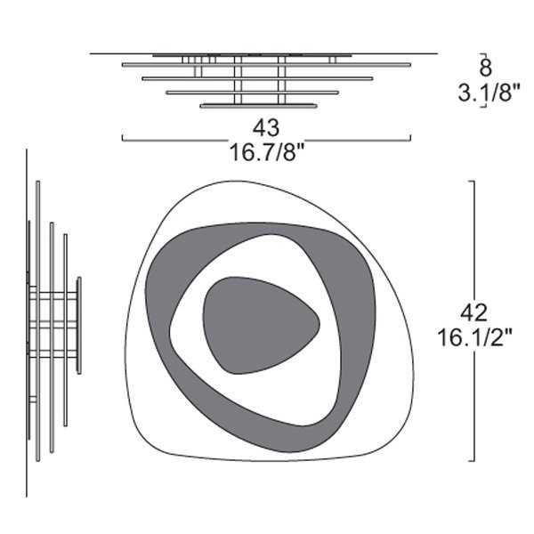 Настенно-потолочный светильник Leucos AIR 45 P-PL 0002697 Настенно-потолочный светильник Leucos AIR 45 P-PL 0002697