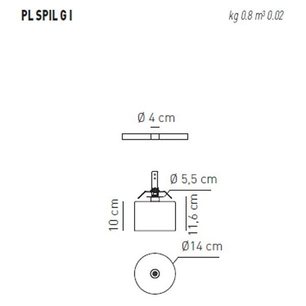 Потолочный светильник Axo Light Spillray PL SPIL G I Cristallo PLSPILGICSCR12V Потолочный светильник Axo Light Spillray PL SPIL G I Cristallo PLSPILGICSCR12V