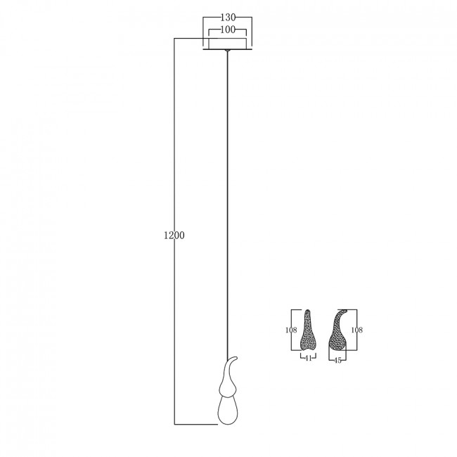 Подвесной светильник DeLight Collection seed OMG07287-1 C1 gold Подвесной светильник DeLight Collection seed OMG07287-1 C1 gold