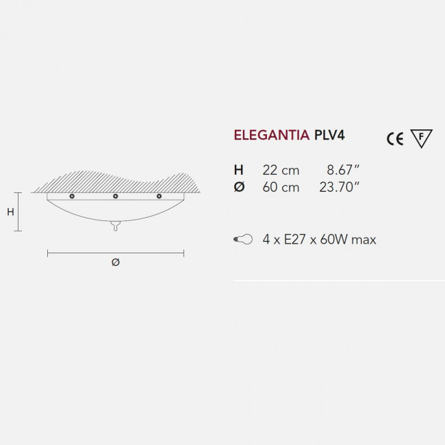 Потолочный светильник Masiero Elegantia PLV4 G04-G06