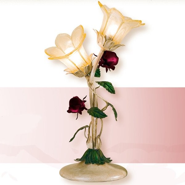 Настольная лампа Passeri International Rose LM 6705/2/L Dec. 065 Настольная лампа Passeri International Rose LM 6705/2/L Dec. 065