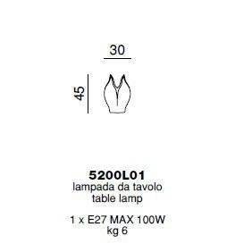 Настольная лампа Beby Group Bouquet 5200L01 Chrome White Charmante Настольная лампа Beby Group Bouquet 5200L01 Chrome White Charmante
