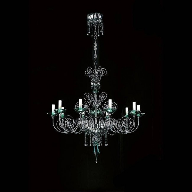 Люстра Beby Star 0122B02 Chrome Emerald Emerald Crystal Люстра Beby Star 0122B02 Chrome Emerald Emerald Crystal