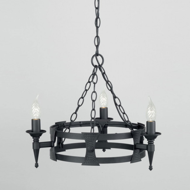 Люстра Elstead Lighting Saxon SAX3 BLK Люстра Elstead Lighting Saxon SAX3 BLK