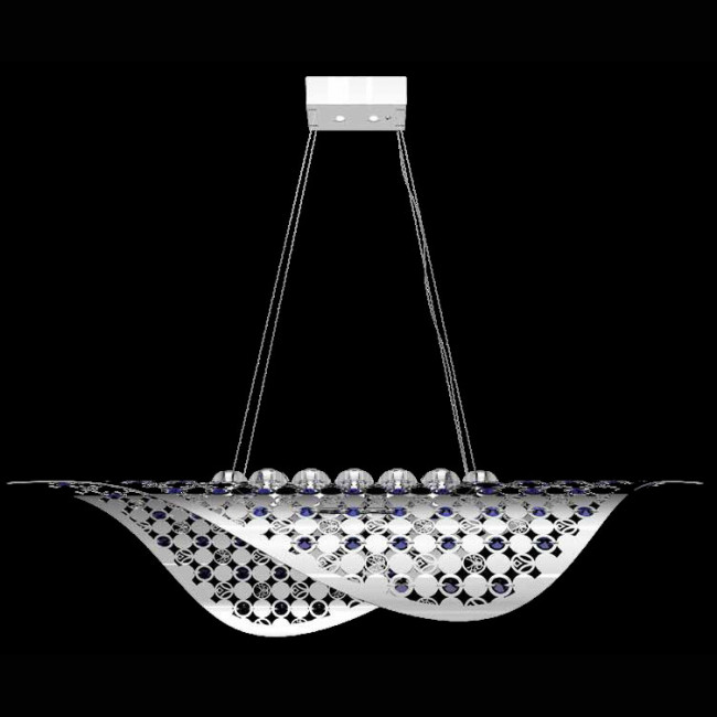 Подвесной светильник Beby Group Arabian horse 0670B01 Satin Chrome SW Blu Violet