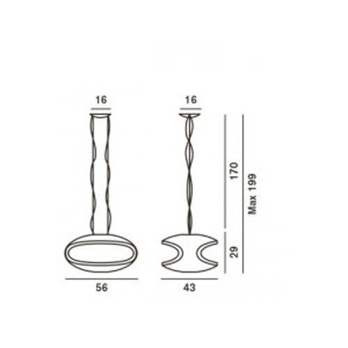 Подвесной светильник Foscarini O-space 127007/3-10 Подвесной светильник Foscarini O-space 127007/3-10