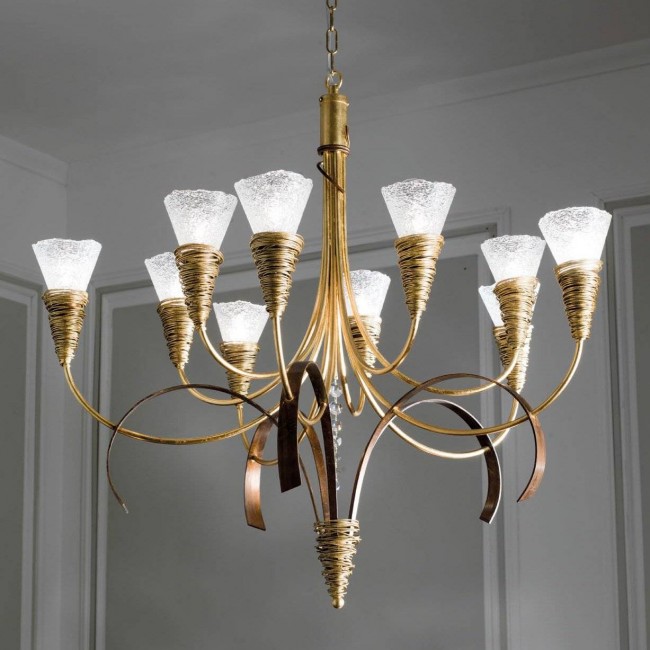 Люстра Masca Siberia 1818/10 Oro acido / Glass 414 Люстра Masca Siberia 1818/10 Oro acido / Glass 414