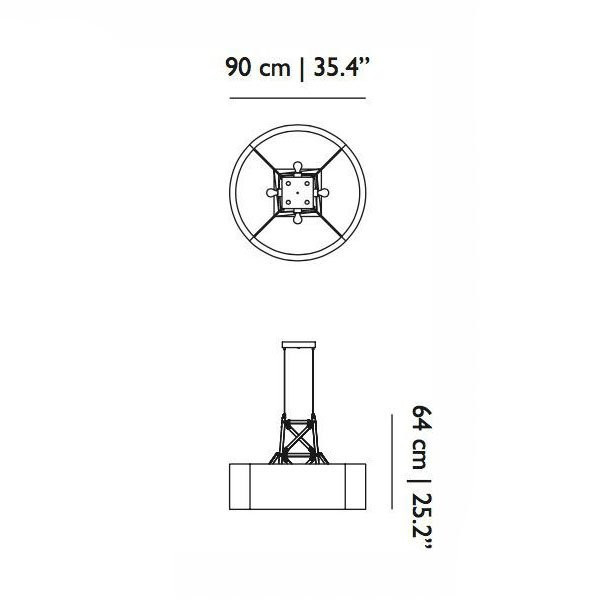 Подвесной светильник MOOOI Construction lamp Suspended L MOLCOLS-L-MB Подвесной светильник MOOOI Construction lamp Suspended L MOLCOLS-L-MB