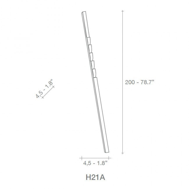 Напольный светильник Terzani Zag H21A F3 C8 Напольный светильник Terzani Zag H21A F3 C8