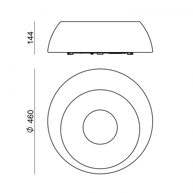 Настенно-потолочный светильник Linea Light Oblix 8181