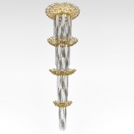 Потолочный светильник IDL Elite 596/28+3 light gold transparent Потолочный светильник IDL Elite 596/28+3 light gold transparent