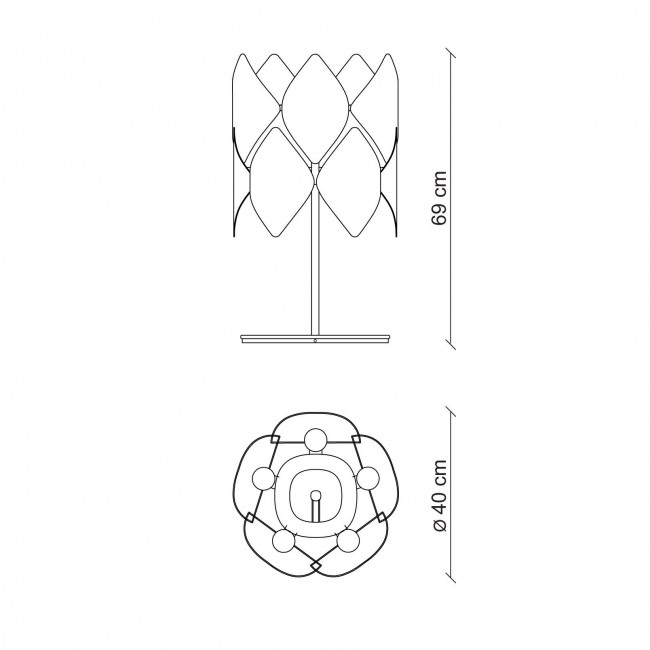Настольная лампа Baga Holly H08G4 Настольная лампа Baga Holly H08G4