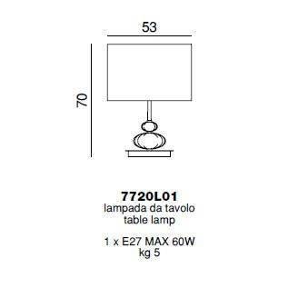 Настольная лампа Beby Group Gloss 7720L01 Light gold Cristallo 624 Настольная лампа Beby Group Gloss 7720L01 Light gold Cristallo 624
