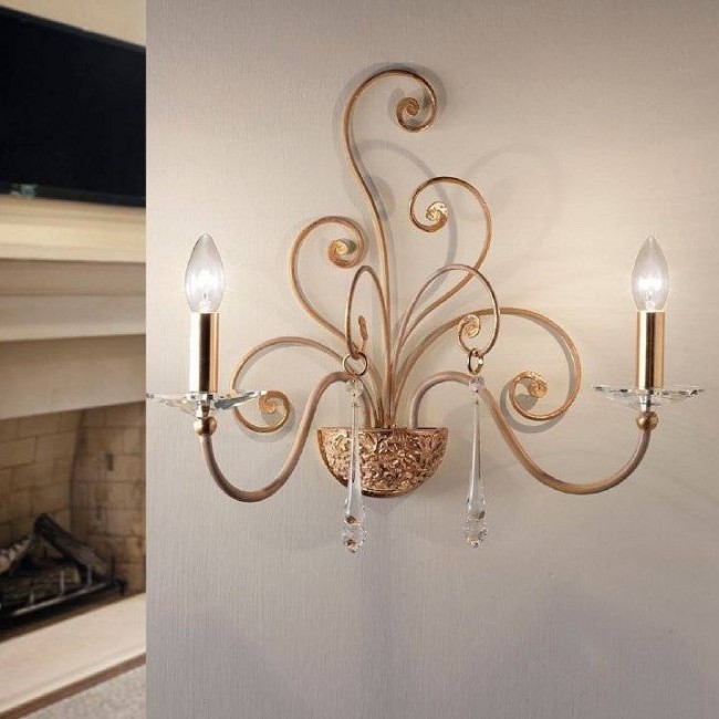 Бра Masca Damasco 1828/A2 Oro decape Бра Masca Damasco 1828/A2 Oro decape