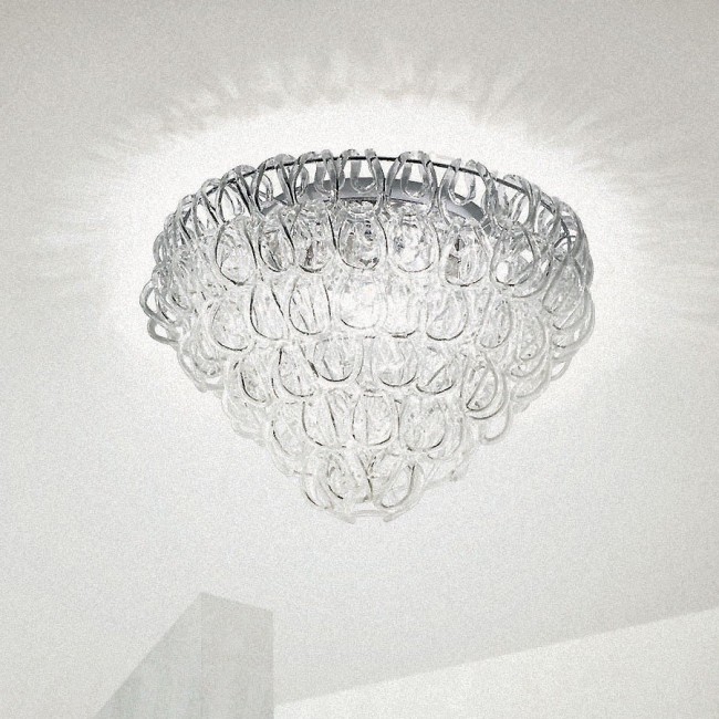 Потолочный светильник Vistosi Giogali PL 60 E27 CR/TR CR Потолочный светильник Vistosi Giogali PL 60 E27 CR/TR CR