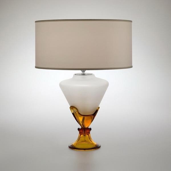 Настольный светильник Italamp 8104/LG Amber / NK / White shades