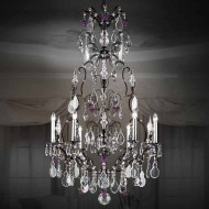 Люстра Beby Group Old style 3327/8 Black matt HALF CUT WITH GLASS FRUITS Люстра Beby Group Old style 3327/8 Black matt HALF CUT WITH GLASS FRUITS