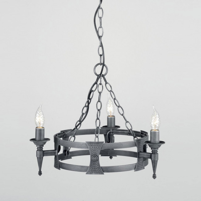 Люстра Elstead Lighting Saxon SAX3 BLK/SIL Люстра Elstead Lighting Saxon SAX3 BLK/SIL