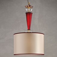 Подвесной светильник Euroluce Museum S1 Shiny gold ruby Подвесной светильник Euroluce Museum S1 Shiny gold ruby