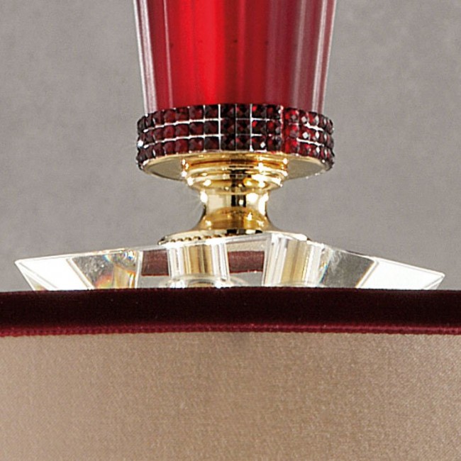 Подвесной светильник Euroluce Museum S1 Shiny gold ruby Подвесной светильник Euroluce Museum S1 Shiny gold ruby
