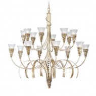 Люстра Masca Siberia 1818/16 Bianco oro / Glass 414 Люстра Masca Siberia 1818/16 Bianco oro / Glass 414