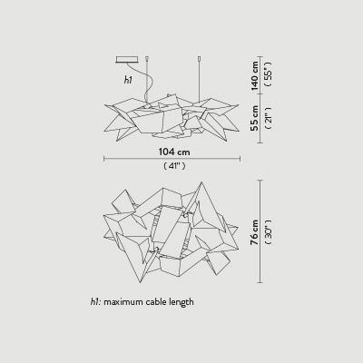 Подвесной светильник Slamp Cordoba SUSPENSION CRD95SOS0000W_000 Подвесной светильник Slamp Cordoba SUSPENSION CRD95SOS0000W_000