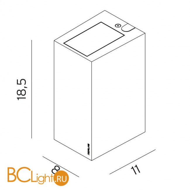 Уличный настенный светильник Norlys Lillehammer 1583GR