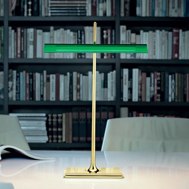 Настольная лампа Flos Goldman Brass/Green F3440044