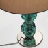 Настольная лампа IDL Charme 600/1LM bronze with green Murano glass / dove grey chinette Настольная лампа IDL Charme 600/1LM bronze with green Murano glass / dove grey chinette