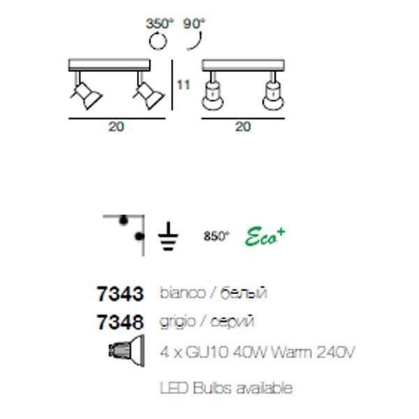 Cпот (точечный светильник) Linea Light Spotty 7348 Cпот (точечный светильник) Linea Light Spotty 7348