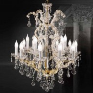 Люстра Beby Group Novecento 6308/10+5 Light gold HALF CUT