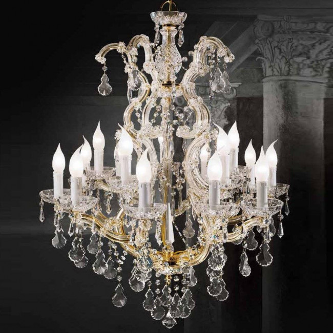 Люстра Beby Group Novecento 6308/10+5 Light gold HALF CUT