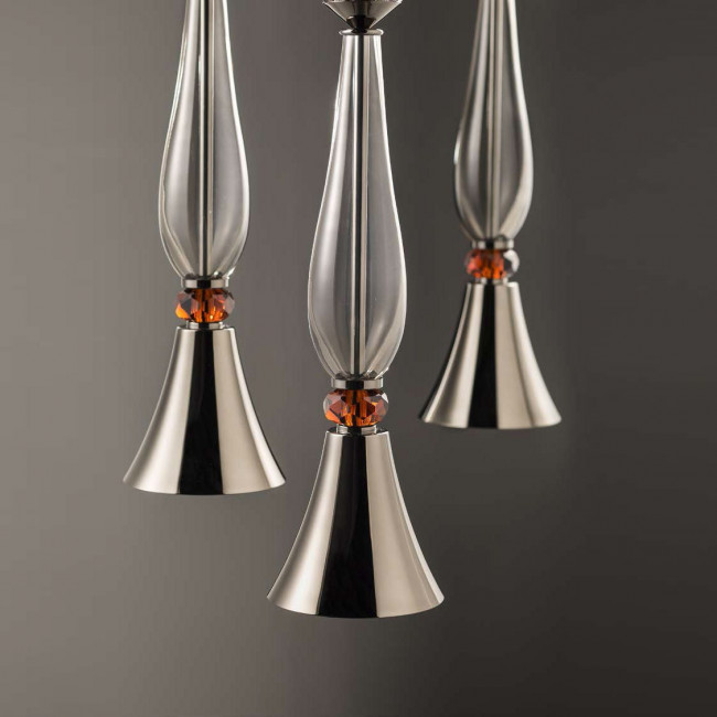 Подвесной светильник Euroluce Olympia S1 nickel Fume Подвесной светильник Euroluce Olympia S1 nickel Fume